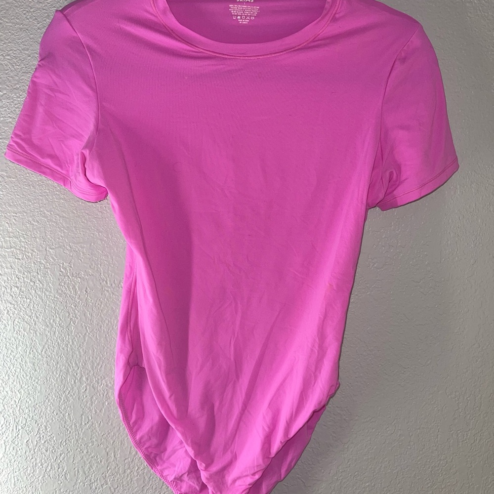 SKIMS Bright Pink Bodysuit